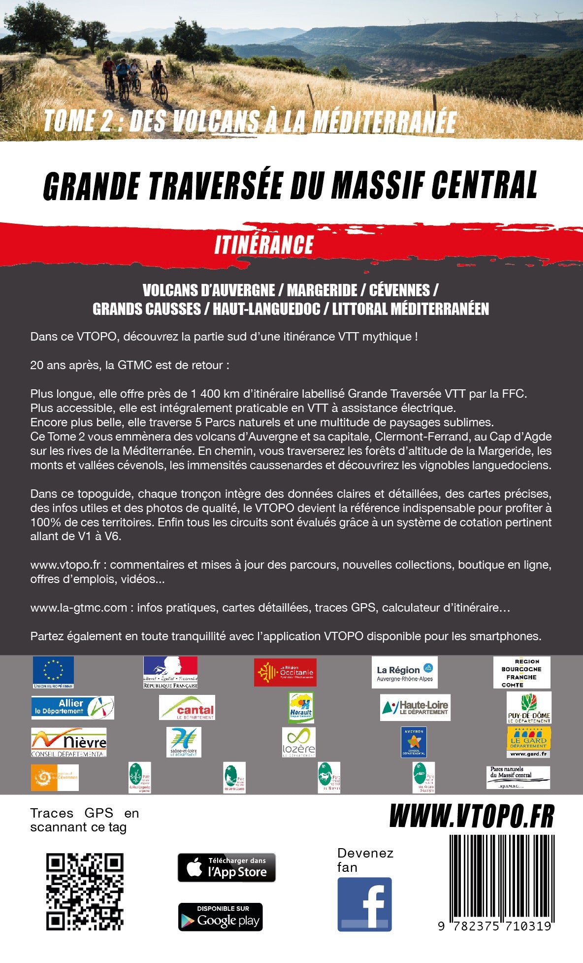 VTOPO MTB Roaming Great Crossing of the Massif Central - Volume 2