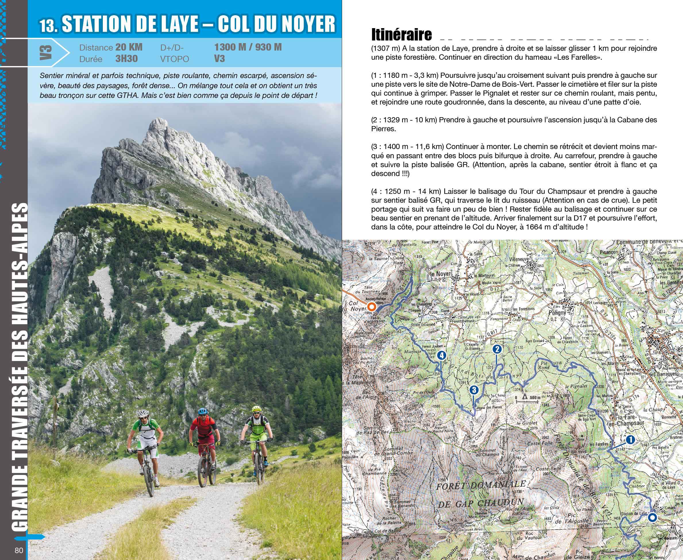VTOPO MTB Roaming Great Crossing of the Hautes Alpes
