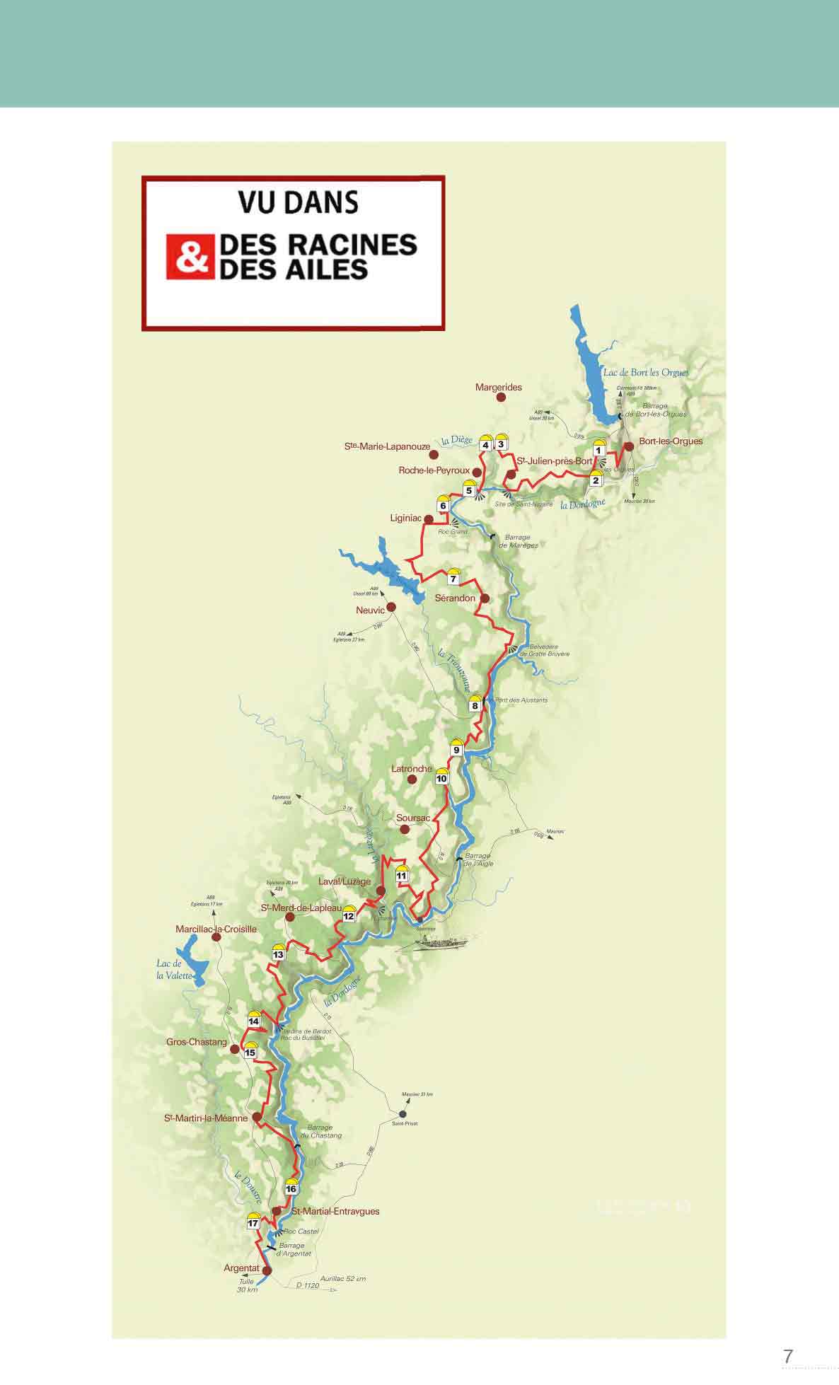 VTOPO HIKING The Dordogne from Villages to Dams